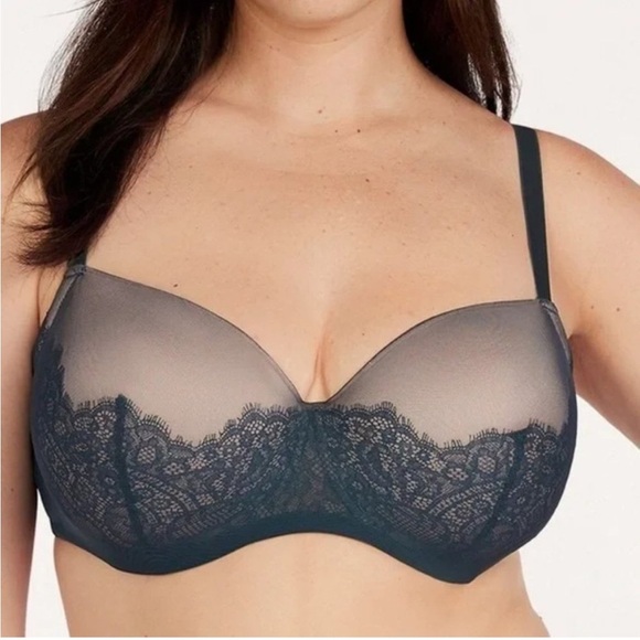 ThirdLove Eyelash Lace Demi Bra Size 42E - Picture 1 of 11